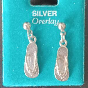 Silver Flip Flop Earrings
